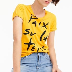 MUSTARD YELLOW J.CREW TEE